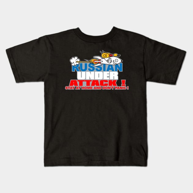 russian under attack ! Kids T-Shirt by thecave85